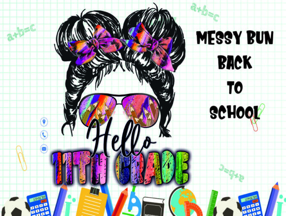 11th-Grade Messy Bun Sublimation