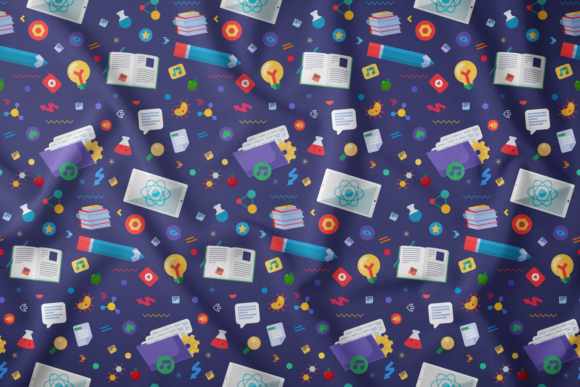 Flat School Seamless Pattern: A Creative Resource for Educators and Designers