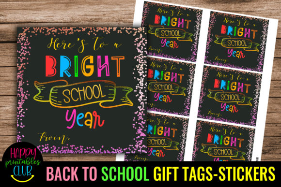 Here's to a Bright School Year Stickers