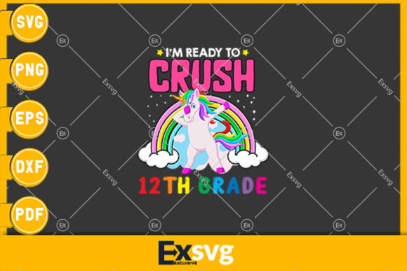 I'm Ready to Crush 12th Grade T-shirt: A Versatile Design for Creative Projects