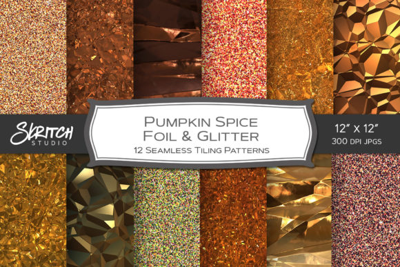 Pumpkin Spice Fall Glitter and Foil