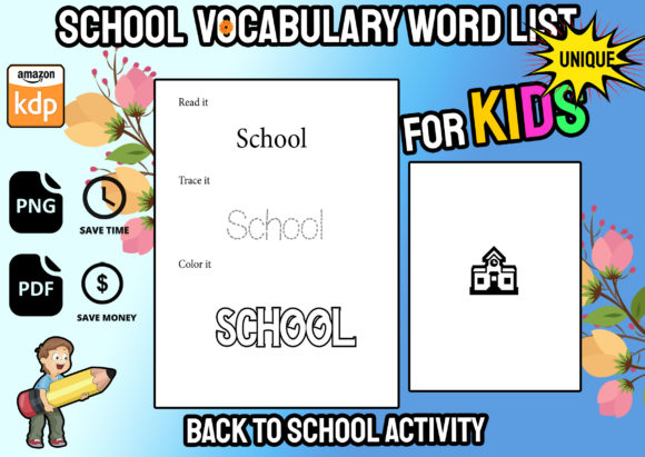 School Vocabulary Word Tracing Book Kdp: A Practical Tool for Early Learning