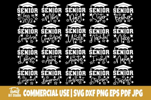 Senior 2022 SVG Bundle, Graduation Svg