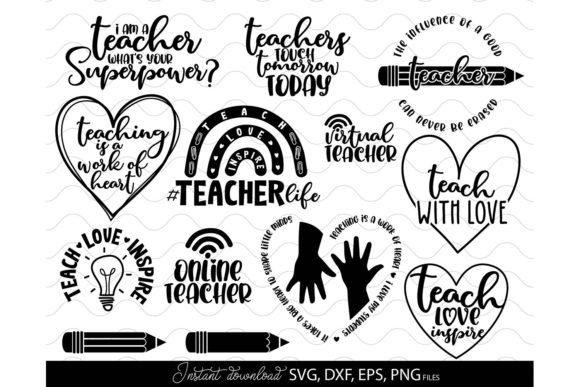 Teacher SVG Bundle Teacher SVG School